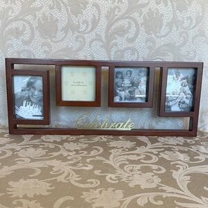 Carlton Cards Brown Multi-Opening Celebrate Photo Frame